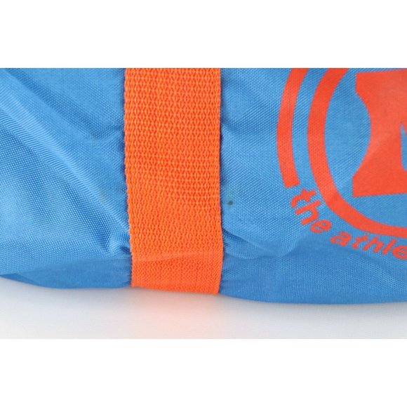 Vintage 80s MacGregor Script Spell Out Nylon Handle Duffel Bag Gym Bag Blue - Picture 8 of 11